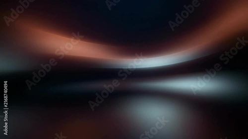 Abstract dark image with smooth gradient of warm and cool tones