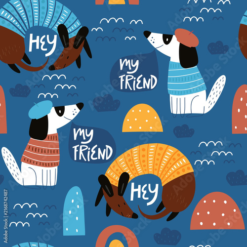 nautical seamless pattern