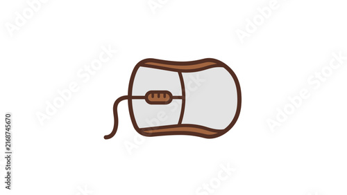 Computer mouse peripheral hardware icon.