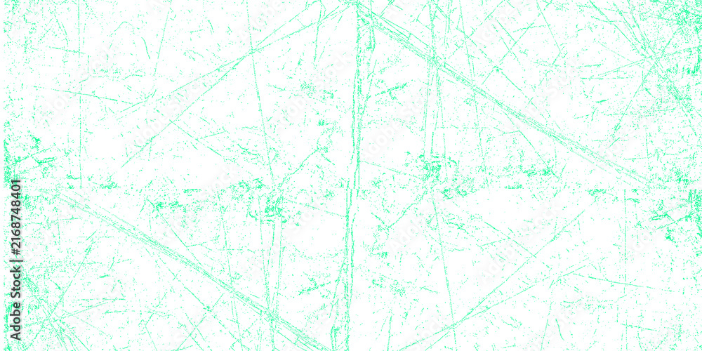 Fototapeta premium Mint green grunge texture overlay with distressed scratches and weathered surface pattern