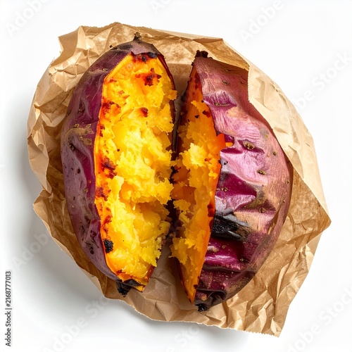 Close Up Roasted Sweet Potato