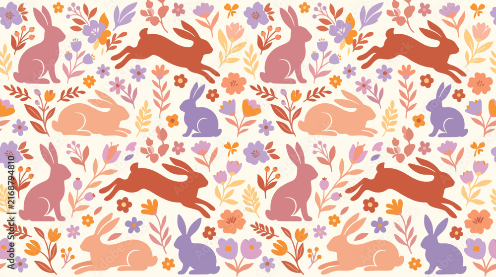 Obraz premium Celebrating the mid autumn festival with joyful rabbits a vibrant and colorful depiction of lunar harmony and traditional festivities