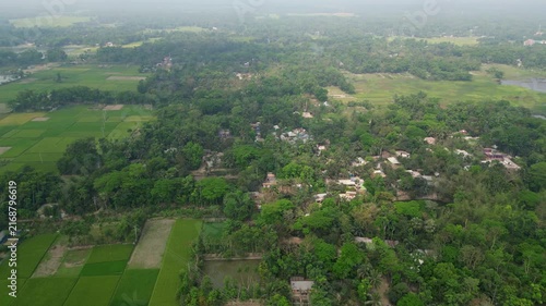 Bangladeshi Village, Drone view 
