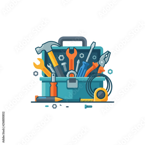 Toolbox with Assorted Tools - Repair and Maintenance Equipment