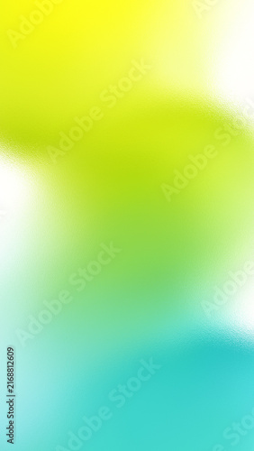 Abstract vibrant yellow green blue blurred aura background with grainy frosted glass texture vertical composition perfect for mobile device technology wallpapers.