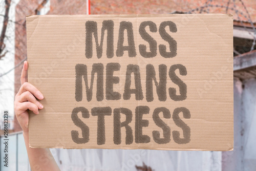 Bild auf Leinwand "Mass means stress" Higher body weight increases joint pressure