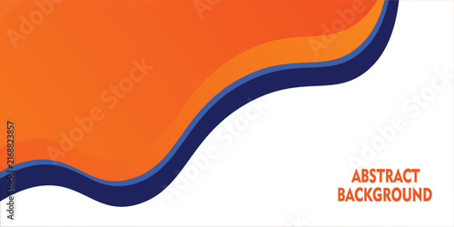 abstract blue orange corporate background with 3d concept. abstract white background with blue  and orange wave background banner with formal concept for banner advertisement announcement certificate
