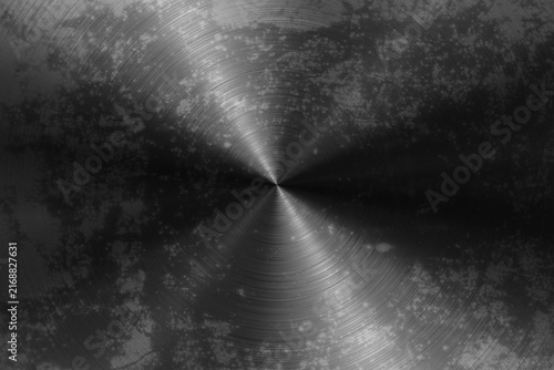 Grungy Radial Brushed Metal Texture