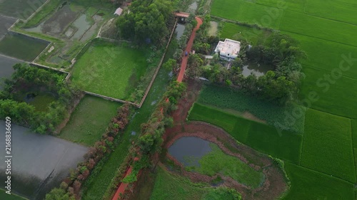Village House From The Top, Bangladesh
