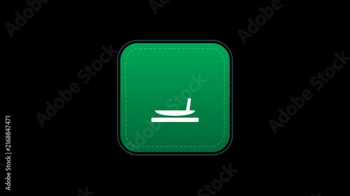 Drinking Water Point Fountain Motion Warning Sign 4K Animation | Seamless Loop