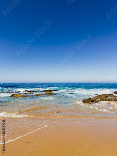 Beach and see on a hot summer day