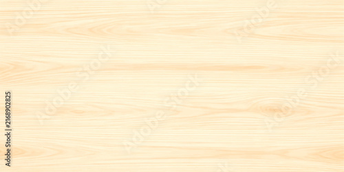Light brown and light beige pine wood grain texture background with seamless horizontal timber pattern, smooth natural wooden surface and rustic panel for interior design.