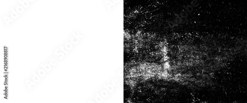 Quadro su tela Grungy black and white texture, distressed film grain background, abstract dark