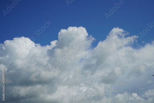 Photography blue sky with clouds