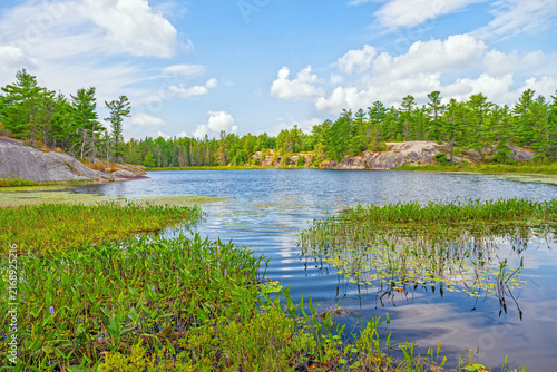 Sunny Day on a Rocky North Woods Lake