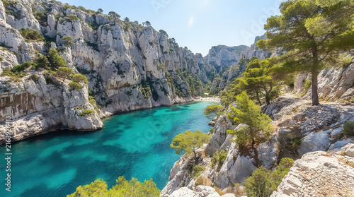 Calanque between Marseille and Cassis, Provence, France