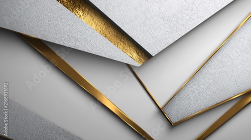 Golden wooden corner molding detail against white wall golden trim