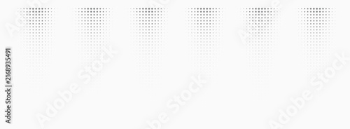 Minimal Gray Halftone Dot Columns on White Background