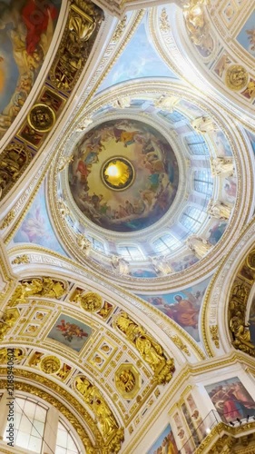 Interior of Saint Isaac's Cathedral in Saint Petersburg