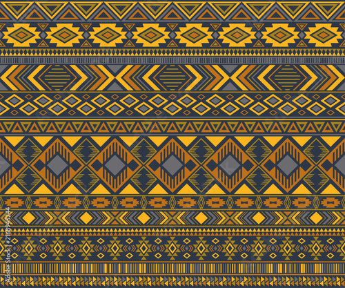 Navajo american indian pattern tribal ethnic motifs geometric seamless backgr...