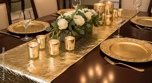 table setting in restaurant