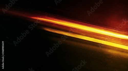 Light Leak Overlay Effect with Scratch Dust and Yellow Light Streaks on Dark Vintage Film Background