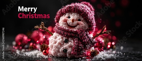 Cute Snowman Toy with Christmas Ornaments