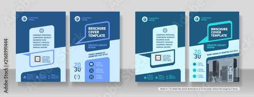 Obraz na plátně Brochure cover creative design