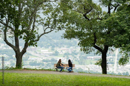 Soaking in the View - Point Park Chattanooga Tennessee Lookout Mountain