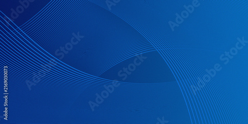 Abstract Blue Wavy Curved Lines Technology Background