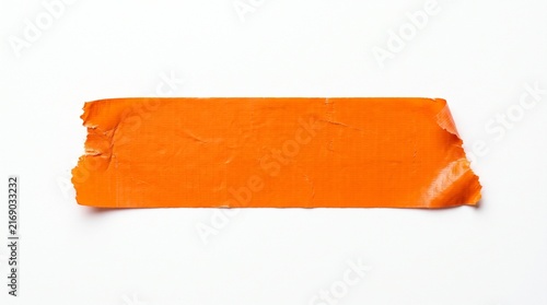Single piece of orange duct tape strip