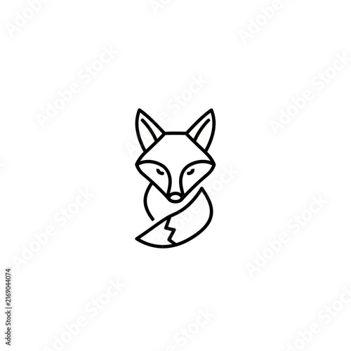 Minimalist Fox Icon