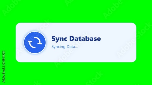 Sync database interface buttons with loading status on green screen