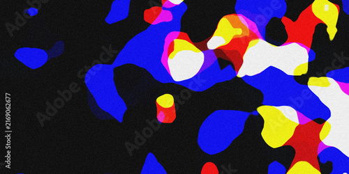 Obraz na płótnie Vibrant abstract expressionism a bold colorful composition with dynamic shapes a