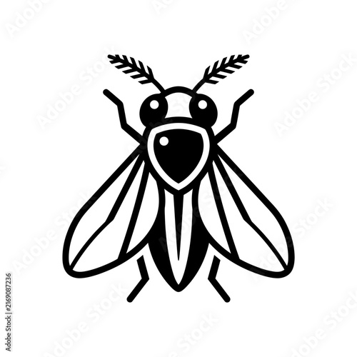 Stylized Insect Icon, Isolated