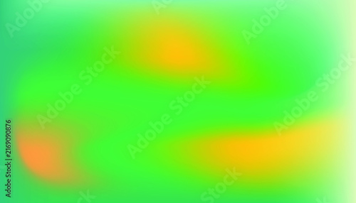 Abstract Vibrant Multicolor Blurred Gradient Background with yellow and green color