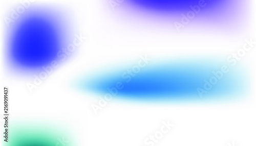 Abstract Blue and Green Blurred Gradient Background with Soft Glowing Light
