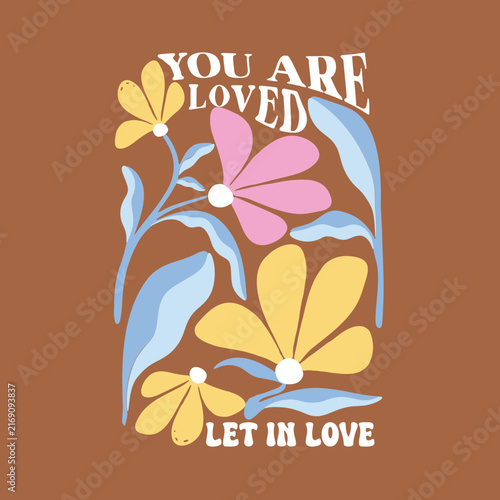 Minimal Floral Graphics with Quotes