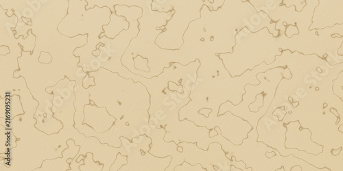 Fotografie Warm ochre topographic map vector background with abstract landforms