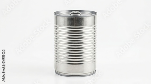 Plain Cylindrical Metal Food Can with Easy Open Pull Tab