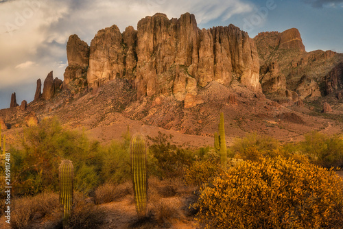 A cloudy desert sky
