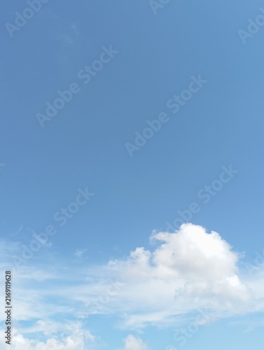 blue sky with clouds