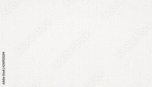 Quadro su tela Fine-woven white canvas texture background