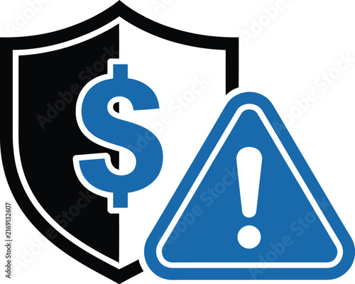 Cuadro en lienzo Late fee and penalty icon set, payment delay warning symbols, fine charge indica