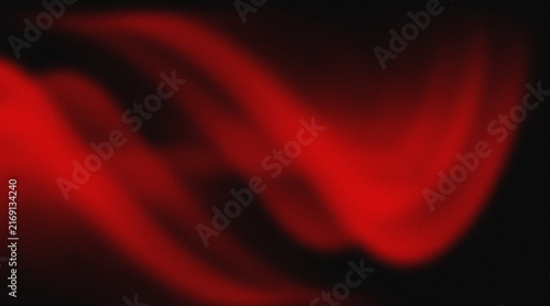 Red fabric texture with a pleated or wavy effect. With a gradation of dark red to bright red. which gives the impression of a material such as satin, velvet, or a smooth digital background.
