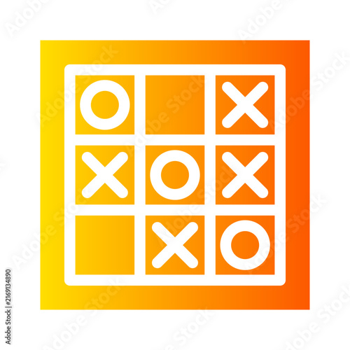 tic tac toe gradient icon