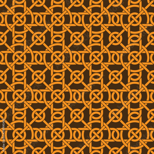 Intricate geometric Islamic pattern design isolated on transparent background