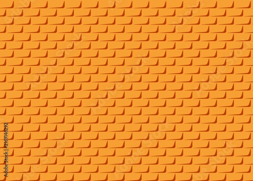 Seamless orange brick wall pattern, flat minimalist vector background
