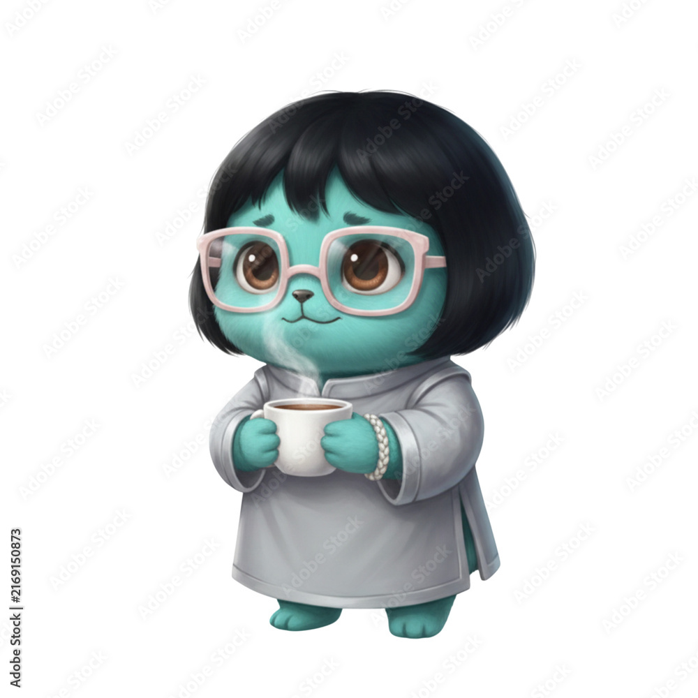 Obraz premium Aqua Furry Apprentice