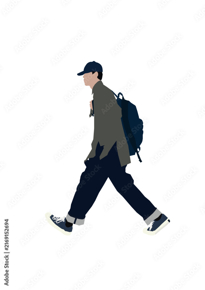 Fototapeta premium business man walking